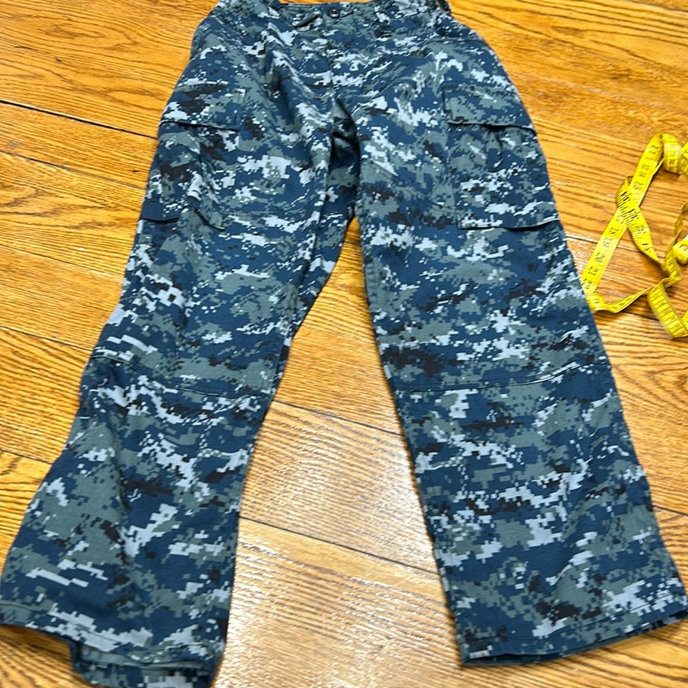 U.S. Navy military blue/gray digital camo pants. Size 27 short. Great condition